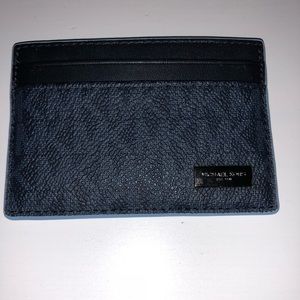 BRAND NEW Michael kors card holder baby blue